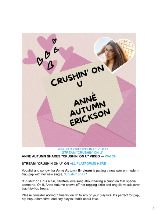 Anne Autumn “Crushin’ on U”