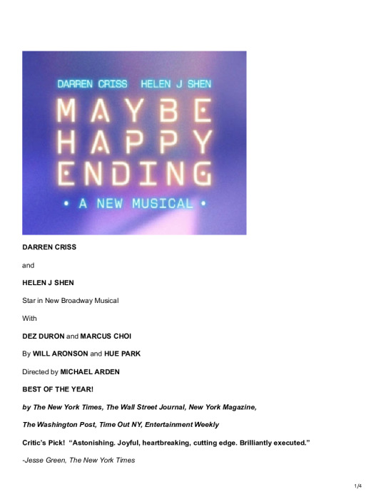 MAYBE HAPPY ENDING