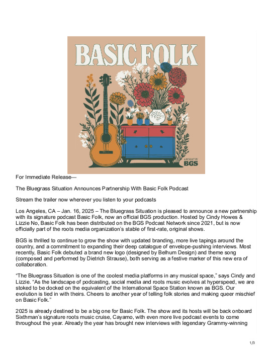 Bluegrass Situation: Basic Folk